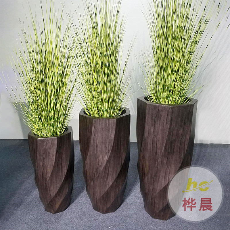 玻璃鋼綠化種植箱花盆高架橋市政工程可批發(fā)花盆花箱樹脂花盆廠家